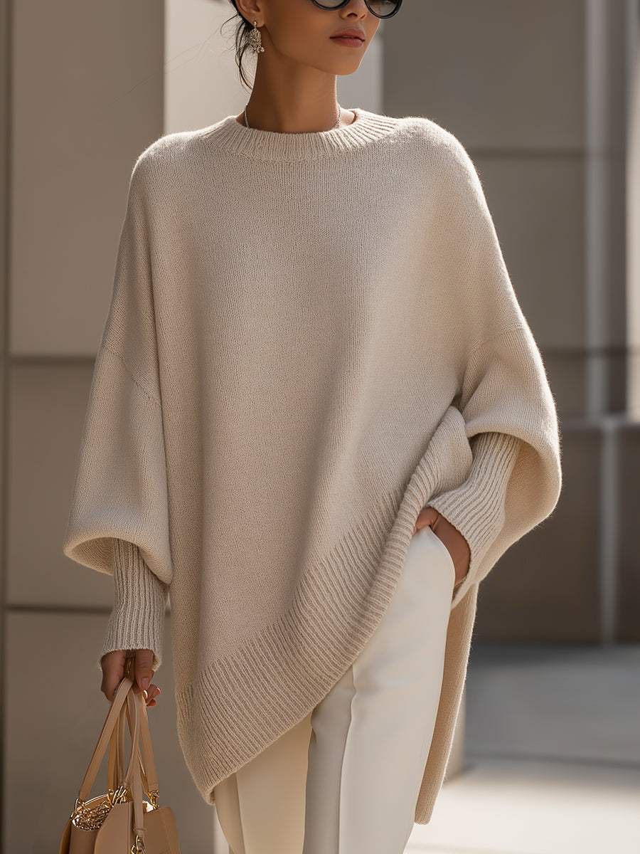 Valentina | Sueter tipo poncho extra grande