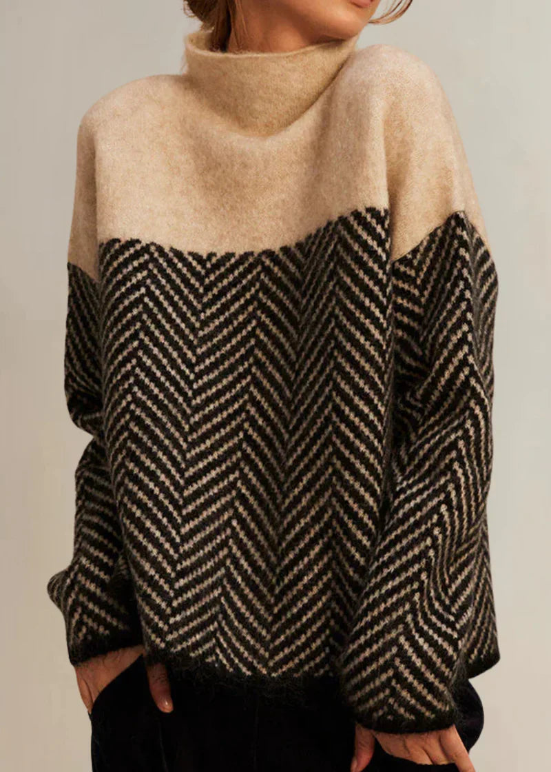 Malene | Suéter elegante de cuello alto para mujer