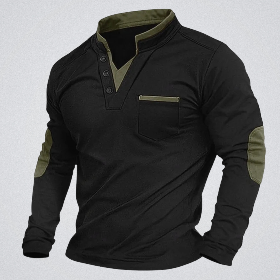 Mauro | Sweat-shirt col V – élégance décontractée et confort intemporel