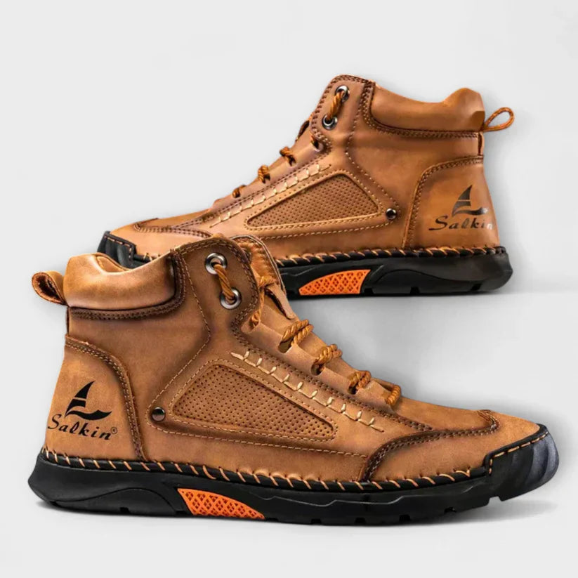 ZAPATOS ALTOS DE CUERO INDESTRUCTIBLES, IMPERMEABLES Y ORTOPEDICOS